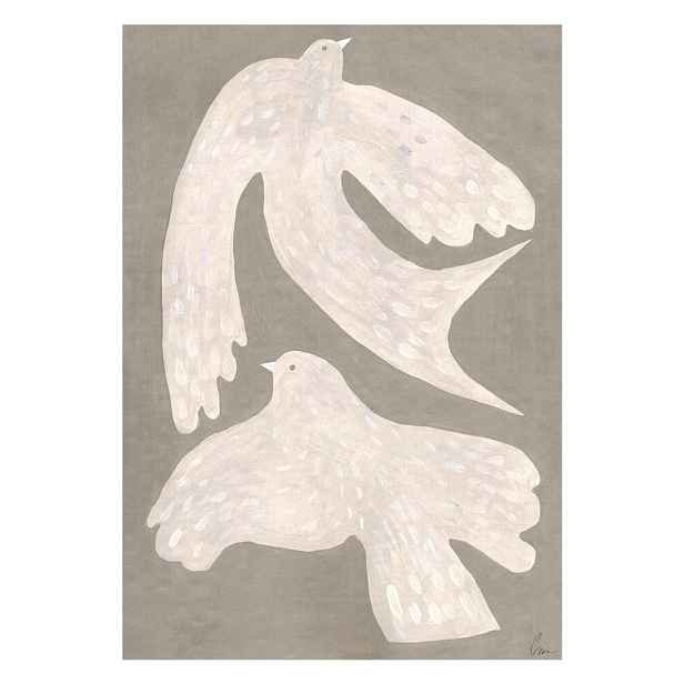 Plakát 30x40 cm Two Birds – Clara Schicketanz – The Poster Club