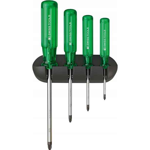 Sada šroubováků Pz 4-dílná s nástěnným držákem Classic Pb Swiss Tools