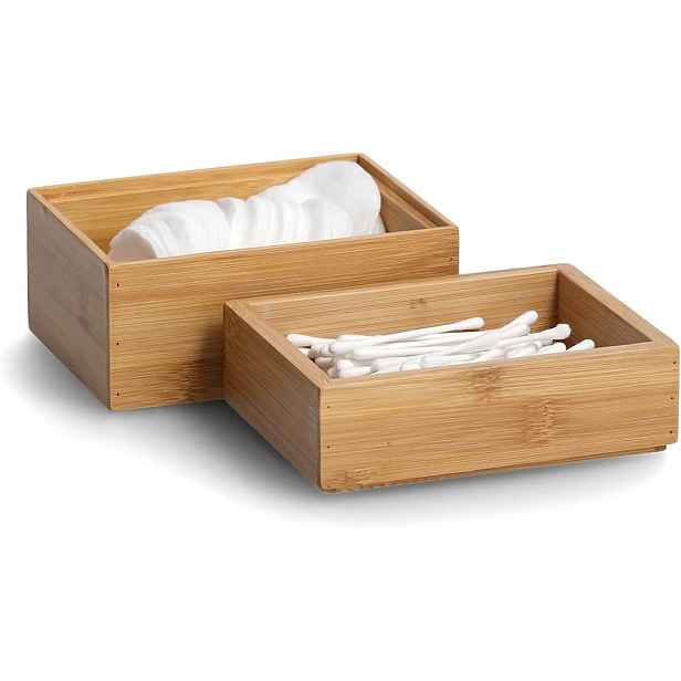 Zeller Present Úložný box, organizér do šuplíku, bambusová sada 2ks (14,5×11×10)