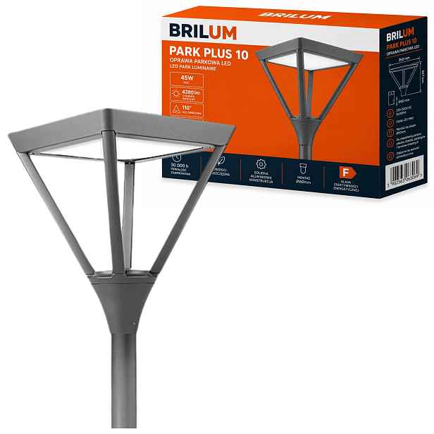 Lampa pouliční zahradní parková lampa 60W 5450lm Park Plus 4000K