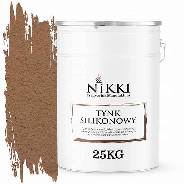 Silikonová Omítka Fasádní Hnědá Teplá F576 25KG Struktura Beránek Zrno 1.0mm