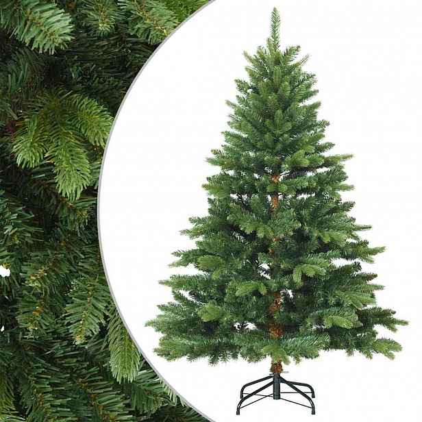 vidaXL Umělý Skládací Vánoční Strom Zelená 150 cm PVC, PE a ocel