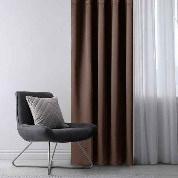Závěs AmeliaHome Blackout Oxford Pleat, 140x245 cm, 1 ks