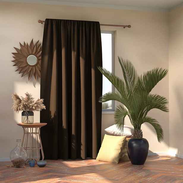 Závěs AmeliaHome Blackout Oxford Pleat, 140x245 cm, 1 ks