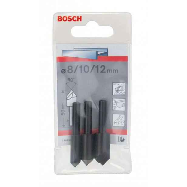 Bosch - 3dílná sada záhlubníků do kovu 2608596667
