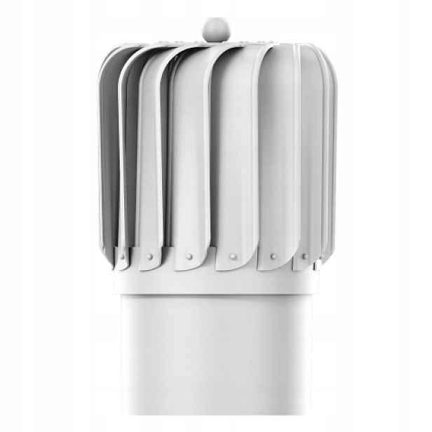 Komínová vložka podlouhlá Pro Ventilaci Otočná fi150 Světle Šedá 7036
