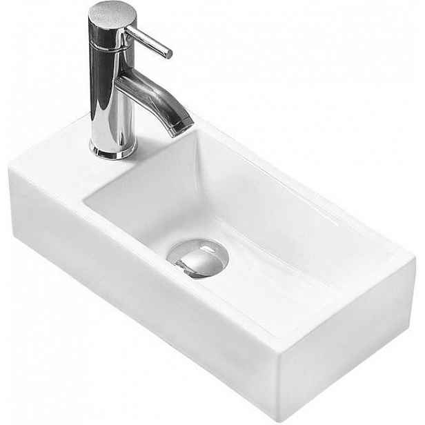 MEXEN - Inez umyvadlo na desku pravé 41x21 cm bílá 21484000R