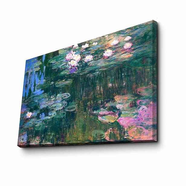 Nástěnná reprodukce na plátně Claude Monet, 45 x 70 cm