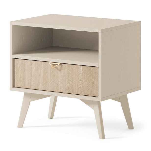 MASSENO NOČNÍ STOLEK FORESTA, 54/54/38 cm, dekor borovice