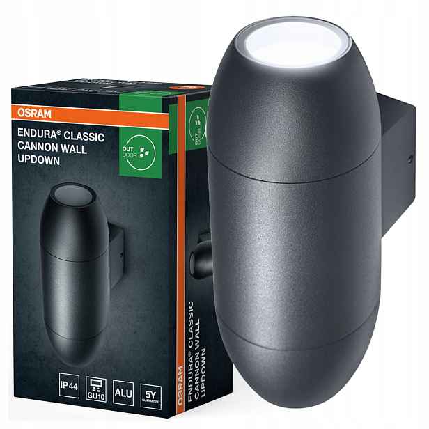 Zahradní nástěnné svítidlo Venkovní fasádní lampa 2x GU10 IP44 Endura Osram
