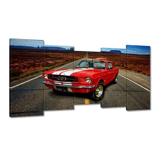 Obrazy 150x80 Červený Ford Mustang Usa