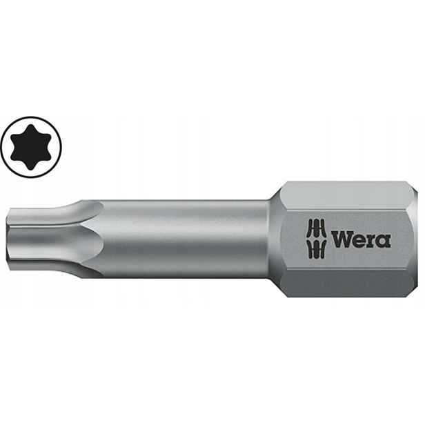Bit T10 x 25 mm 1/4" Torx 867/1 Tz s torzní zónou 066305 Wera