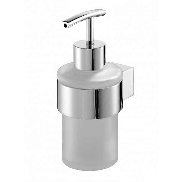 Ruční nástěnný dávkovač Bisk 250 ml stříbrný