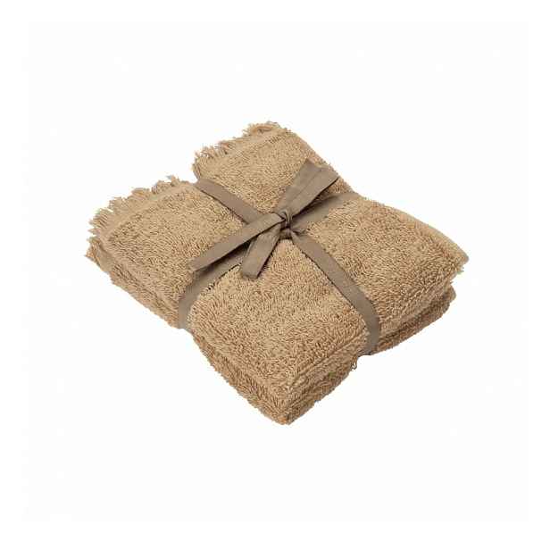 Světle hnědé bavlněné ručníky v sadě 2 ks 30x50 cm FRINO – Blomus