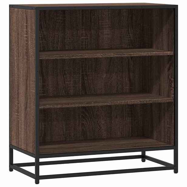 vidaXL Příborník hnědý dub 68 x 35 x 76 cm kompozitní dřevo a kov