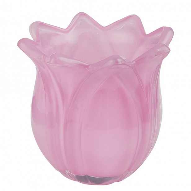 Butlers TULIP Svícen na čajovou svíčku - růžová