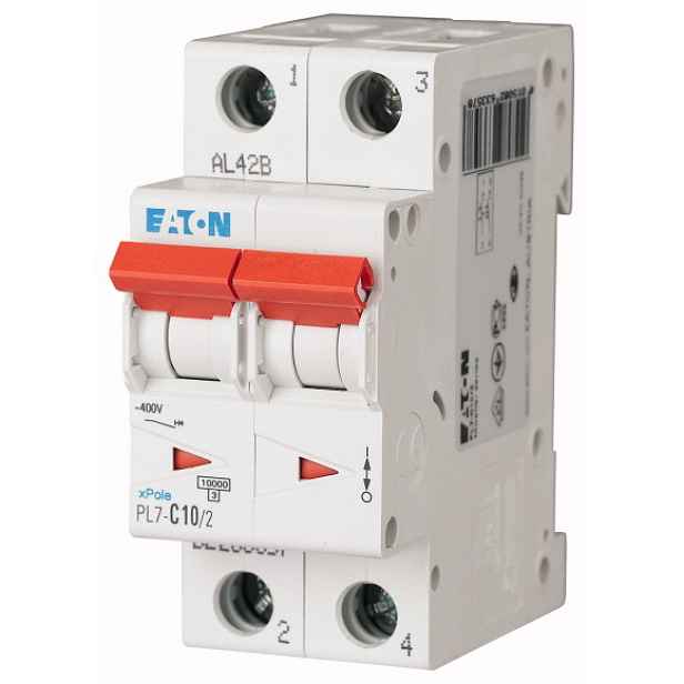 Jistič Eaton PL7-C10/2 10 kA C 10 A