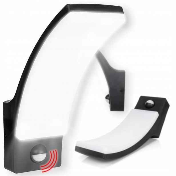 Lampa Led 12W IP65 Nástěnné svítidlo se senzorem pohybu soumraku