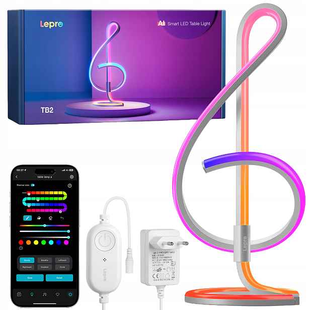 Lepro TB2 Inteligentní stolní Led lampa Rgbic WiFi Bluetooth Ai