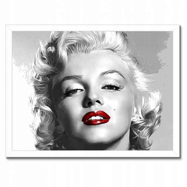 Plakáty v rámu 40x30 Monroe Červené rty