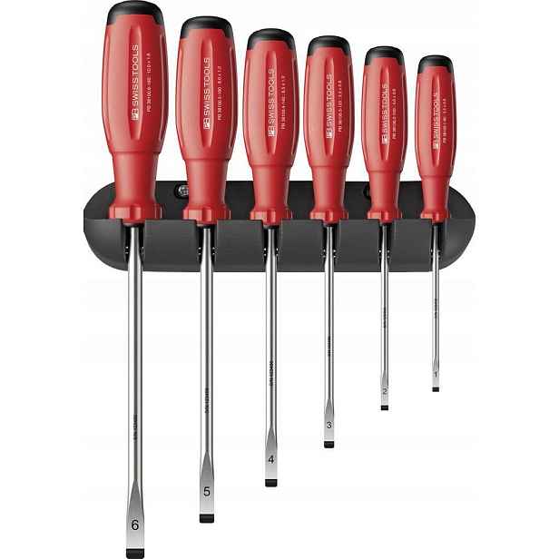 Sada šroubováků 6-dílná, plochých v rukojeti SwissGrip Evo Pb Swiss Tools