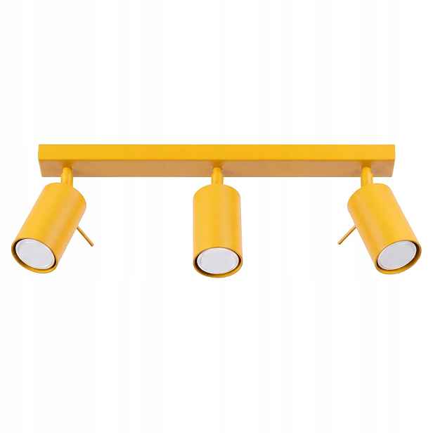 Sollux stropní svítidlo žlutá lišta 45 cm 3x gu10 ring