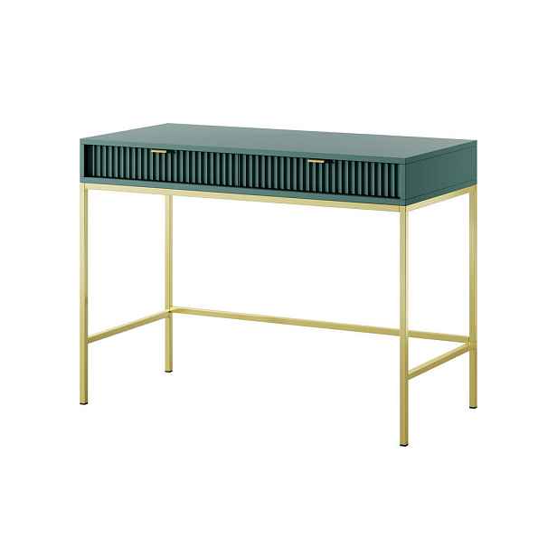 MASSENO KONZOLOVÝ STOLEK STELLARE, 104/78/50 cm se zásuvkami, světle zelený