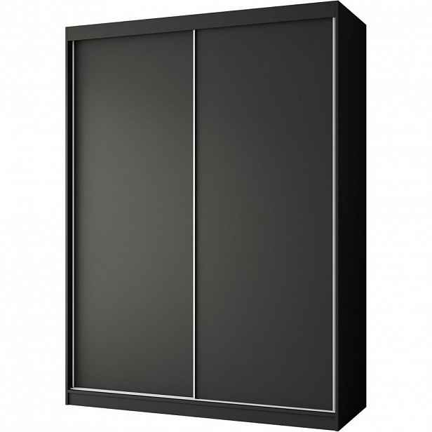Beautysofa SKŘÍŇ s posuvnými dveřmi Mario 150/216/61 černá