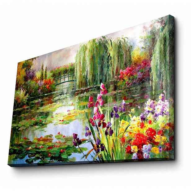 Nástěnná reprodukce na plátně Claude Monet, 70 x 45 cm