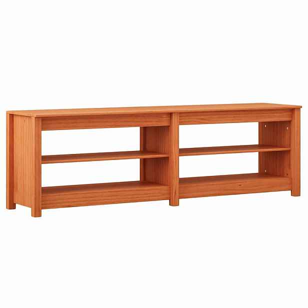 vidaXL Lavička na boty 160 x 36,5 x 50 cm Voskově hnědá