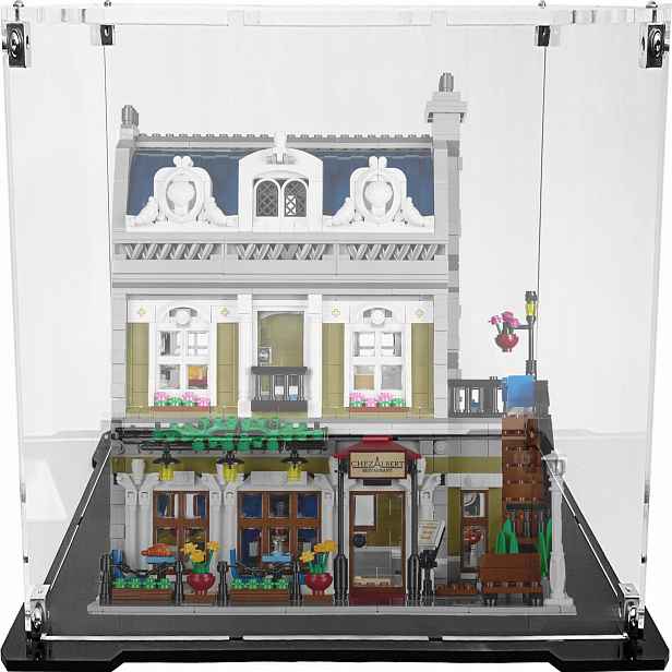Vitrína s černým podstavcem pro Lego 10243 Creator Expert Pařížská restaurace