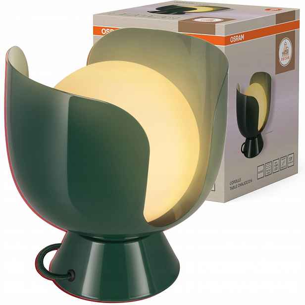 Dekorativní stolní lampa E14 Zelená Decor Osram