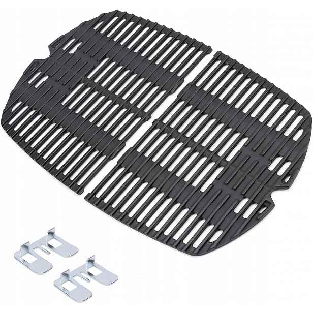 Gftime 27,3 x 38,8 cm litinový grilovací rošt 7645 pro Weber Q200, Q220 atd