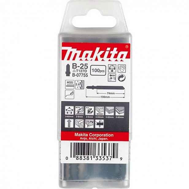 Makita - Sada pilových plátků 9 TPI, délka 100 mm, 100 ks B-07755