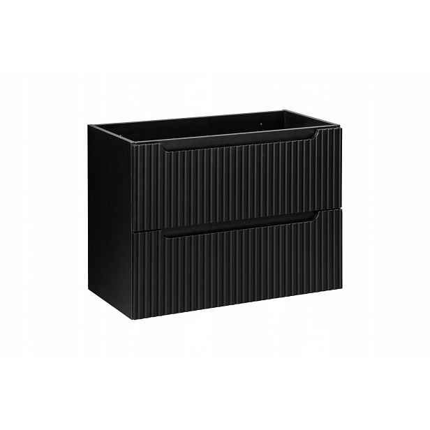 Szafka pod umywalkę 80cm 2 szuflady Nova Black