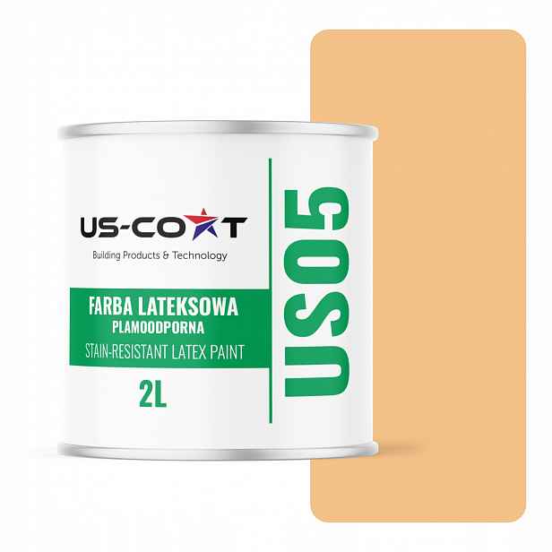 Barva Odolná Vůči Skvrnám, Barva Oranžová, Světlá H5961 2L Matná Na Stěny