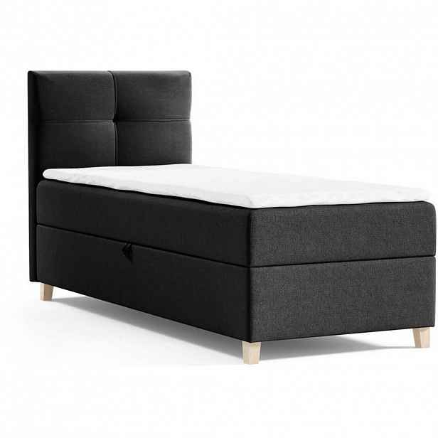 Beautysofa ČALOUNĚNÁ postel Helen Mini 103/206/106, černá