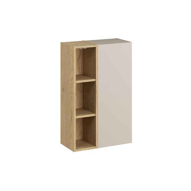 Comad Závěsná koupelnová skříňka UNI 50 cm kašmírová/dub cremona