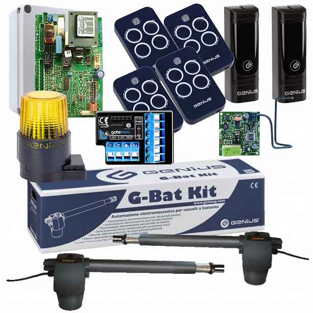 Genius G-BAT300+ Modul WiFi Lampa+ Pilot 4ks pohon dvoukřídlé brány