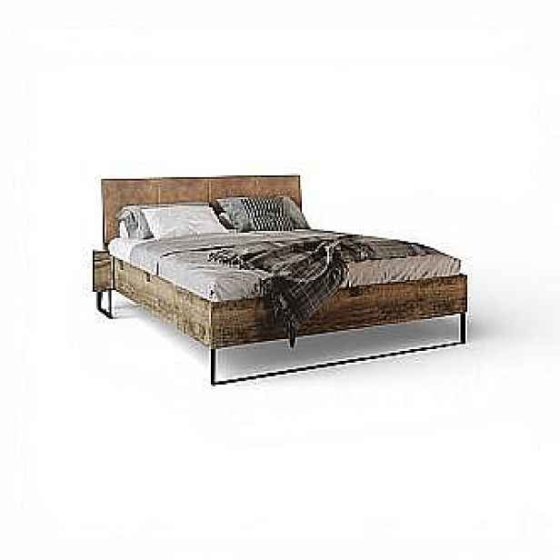 Kasvo CARMEN (QUADRO) postel KV-36-0F černé nohy / dub Frega