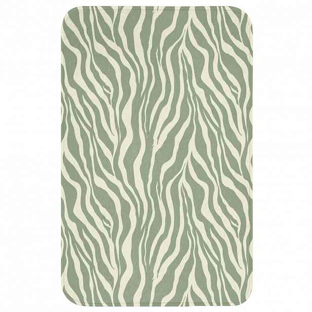 OnlyWow WC PŘEDLOŽKA Zebra - Motiv - zelená 50x80 cm