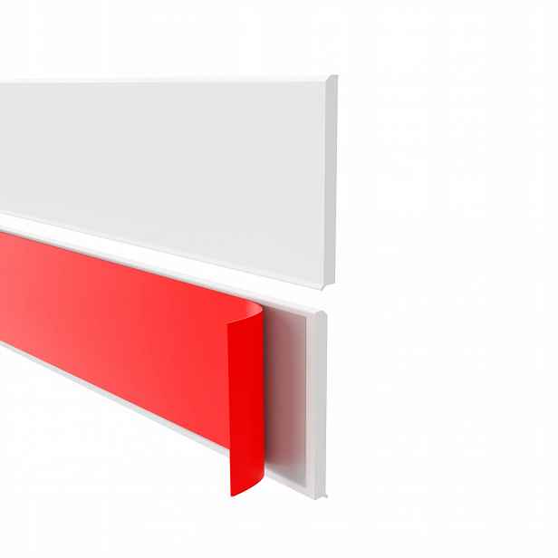 Podlahová lišta samolepicí Pvc, Premium, 100 mm x 10 m, bílá RAL9003