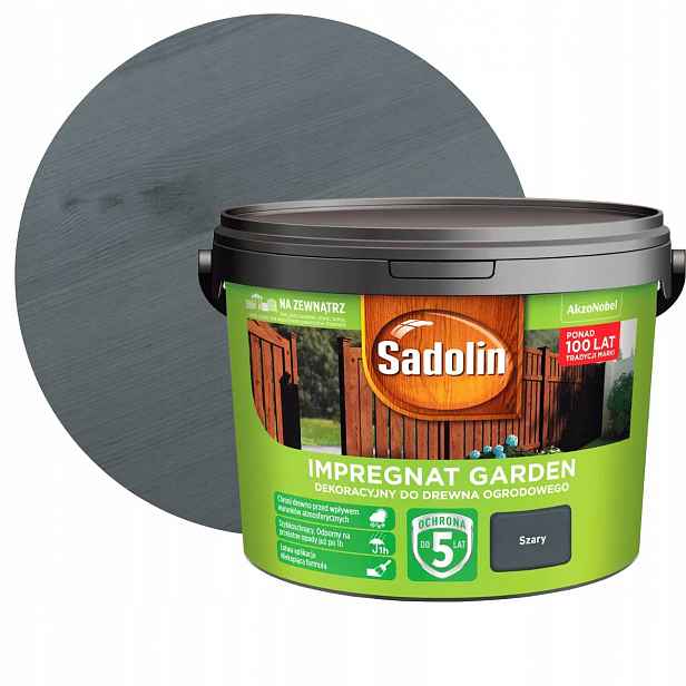 Sadolin Garden Impregnat Na Zahradní Dřevo Šedý 9L