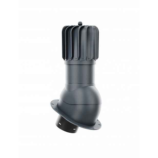 Větrací komín Krono Plast Rotoline 150 mm podlouhlý antracit