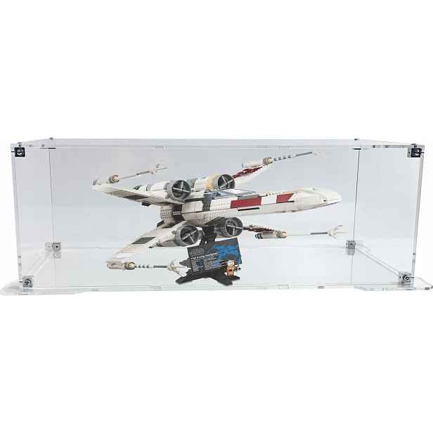 Vitrína s podstavcem Drewlandia pro stavebnici Lego 75355 Stíhačka X-Wing