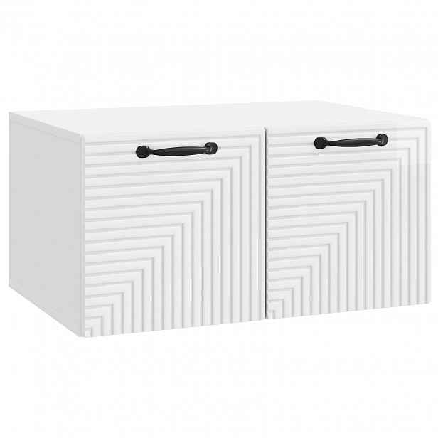 vidaXL Nástěnná TV skříň Bílá s vysokým leskem 59,5 x 41 x 30 cm
