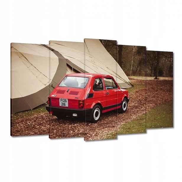 Obrazy 100x60 Červený malý Fiat 126p