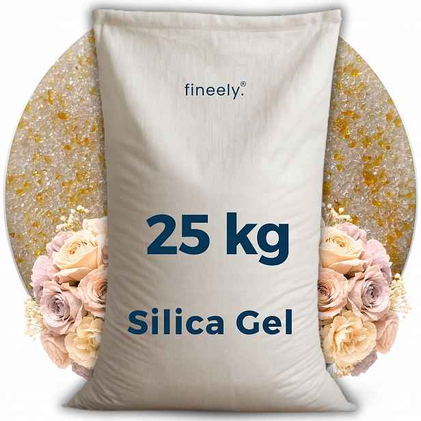 Silica Gel na sušení květin, pohlcovač vlhkosti, gel 25 kg