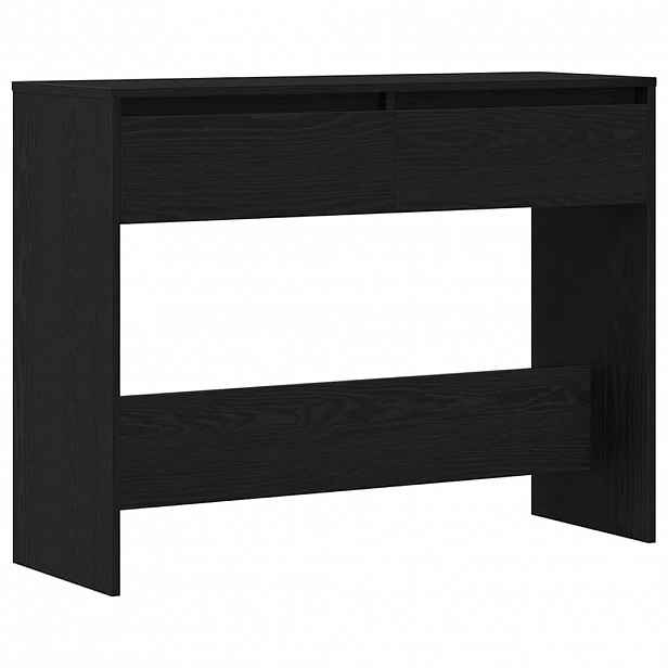 vidaXL Konzolový stolek Černý dub 100 x 35 x 76,5 cm Kompozitní dřevo