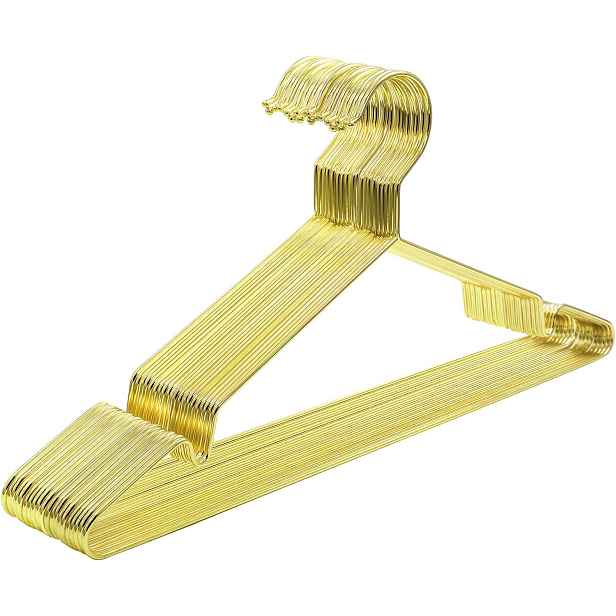 Zlaté Protiskluzové Kovové Raňáky Na Oblečení 20 Ks 42 CM